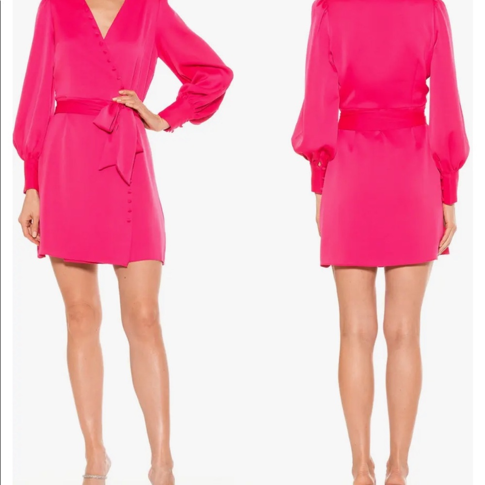 Alexia Amor pink bubble wrap dress